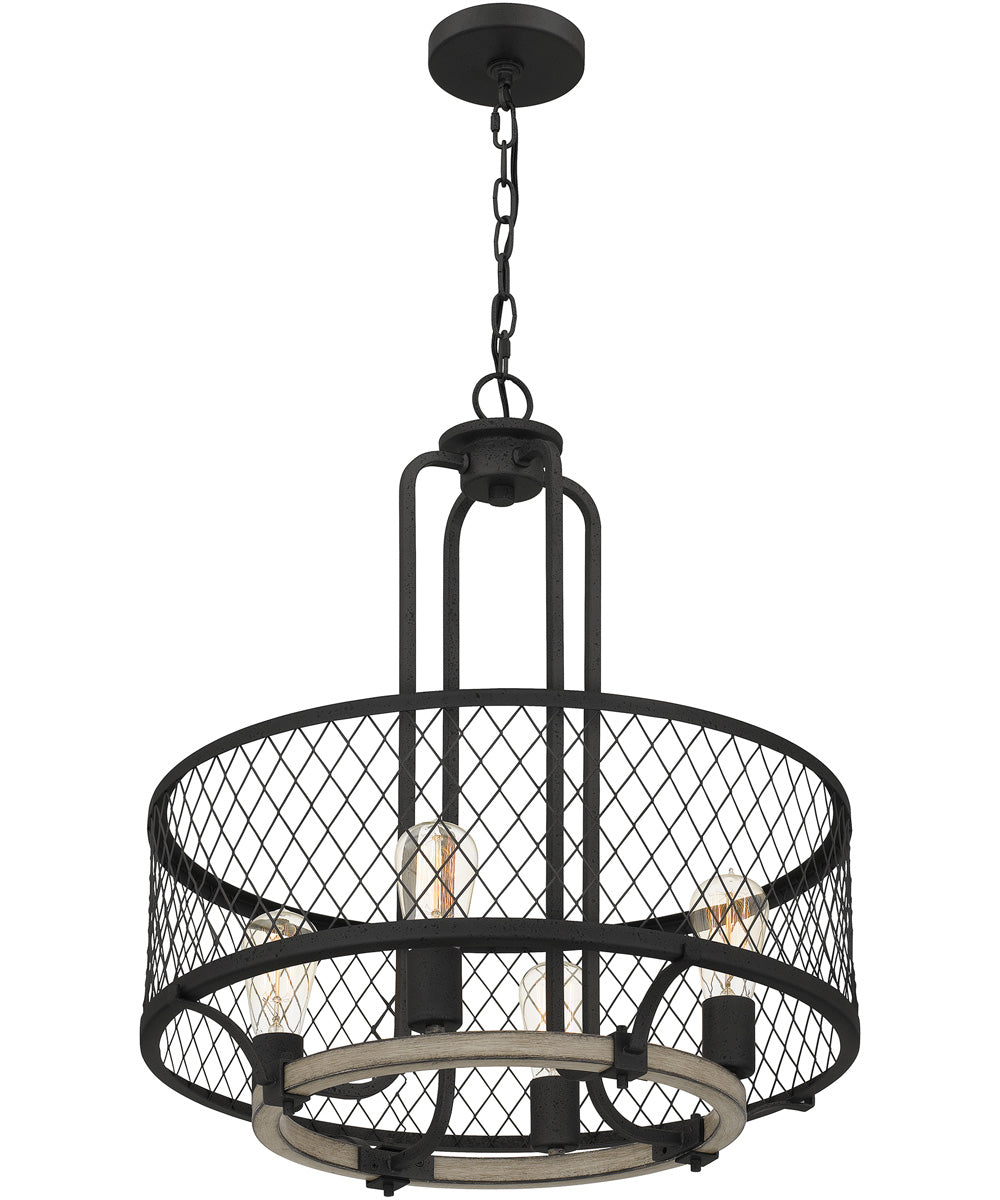 Benton 4-light Pendant Distressed Iron