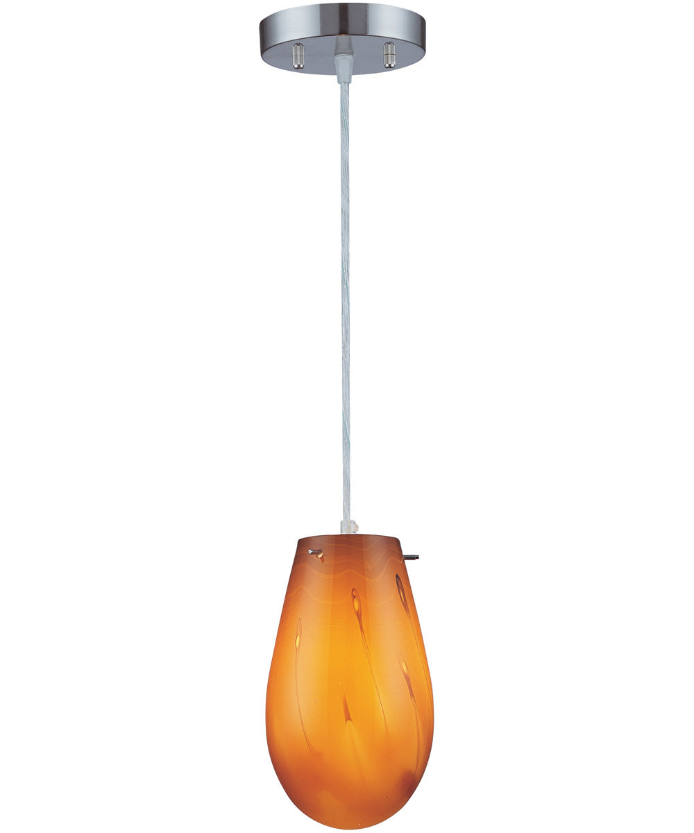 Goccio 1-Light Pendant Lamp Ps/Colored Glass Shade