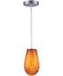 Goccio 1-Light Pendant Lamp Ps/Colored Glass Shade
