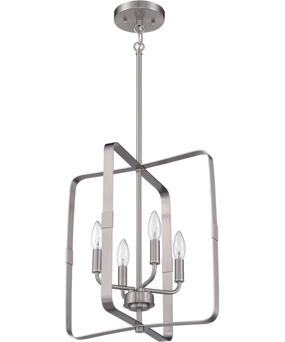Stowe 4-Light Foyer Brushed Polished Nickel