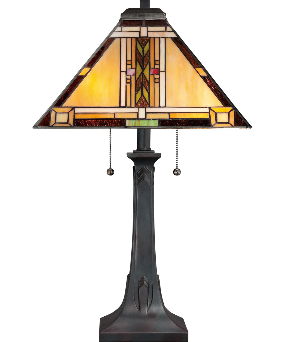 Navajo Small 2-light Table Lamp Valiant Bronze