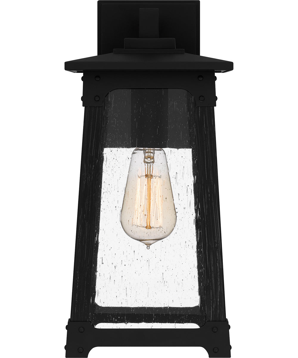 Drescher Medium 1-light Outdoor Wall Light  Coastal Armour Aluminum Matte Black