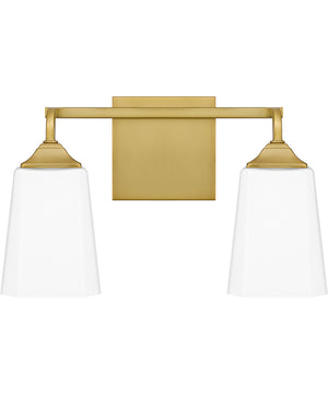Thoresby Medium 2-light Bath Light Aged Brass