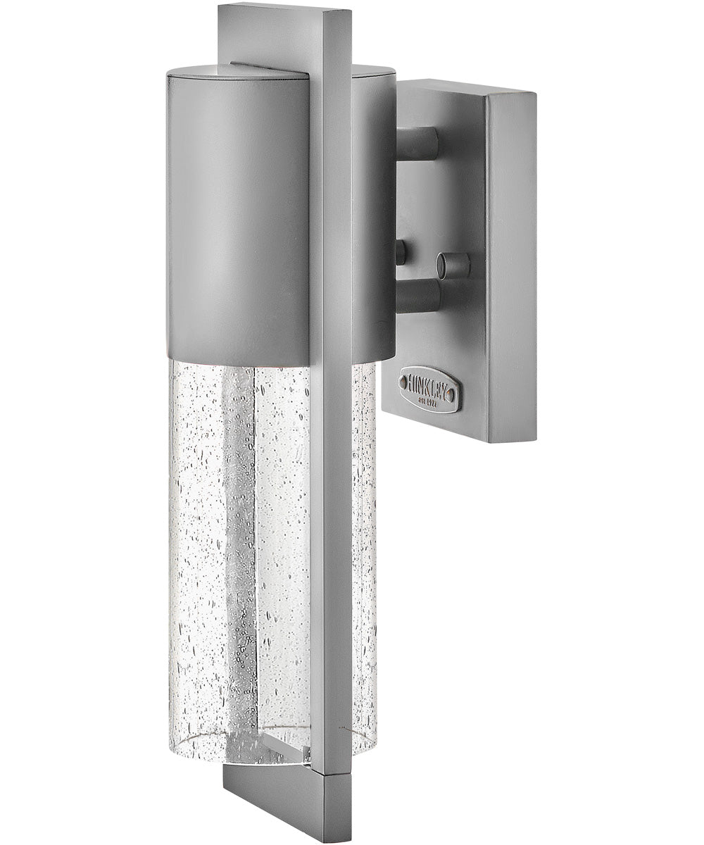 Shelter 1-Light LED Extra Small Wall Mount Lantern in Hematite