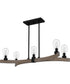 Ojai 5-light Island Light Matte Black
