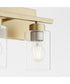 Carter 3-light Bath Vanity Light Aged Brass