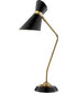 Jared 1-Light Desk/Table Lamp Ab Finished/Black/Metal Shade
