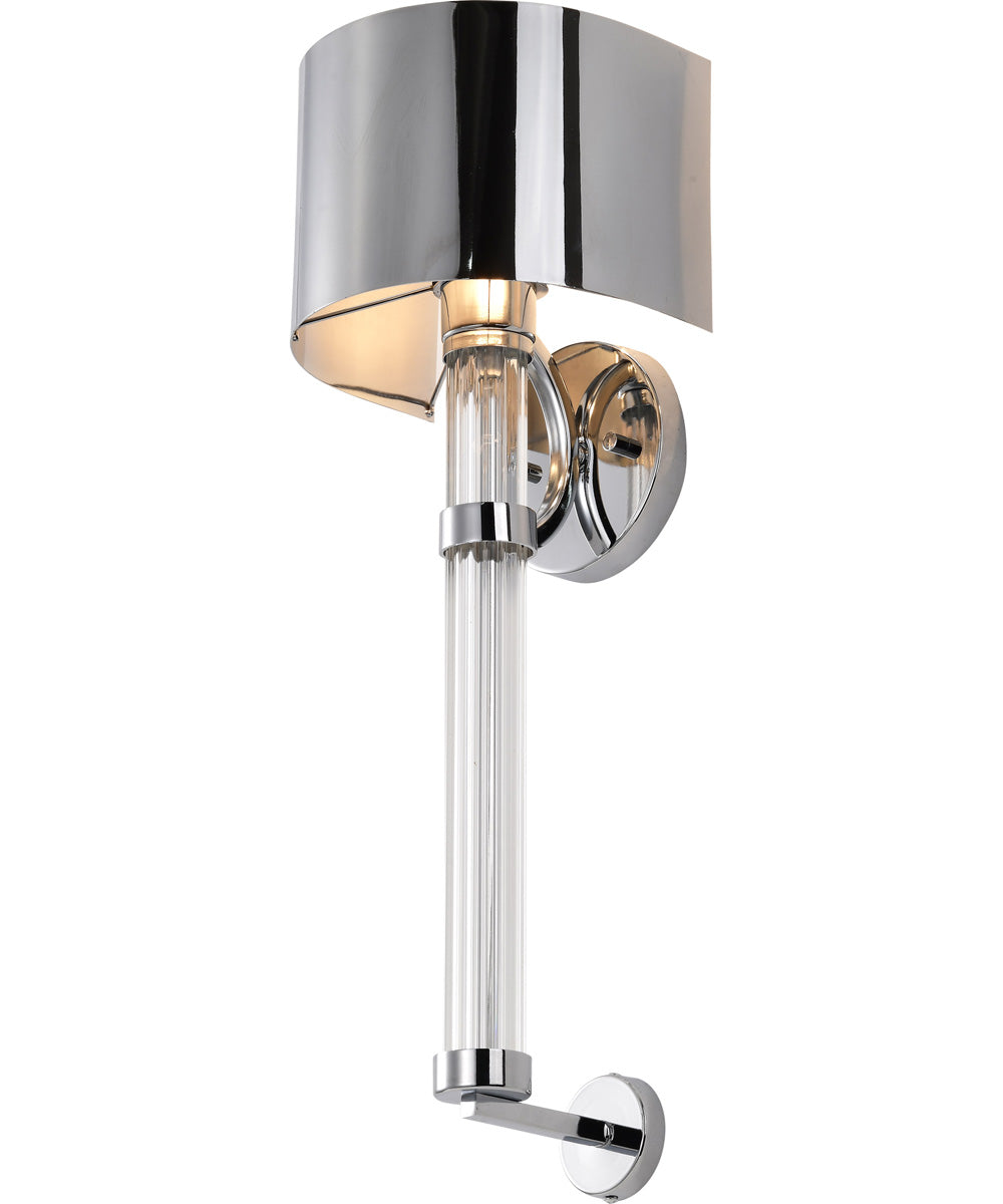 Teagon 1-Light Vanity & Wall Polished Nickel