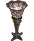 16" High Tiffany Peacock Feather Mini Lamp