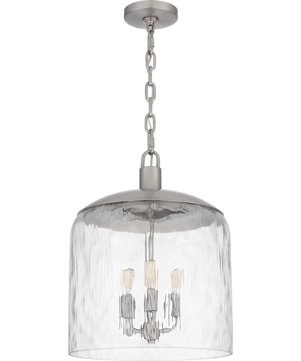 Quoizel Pendant 3-light Pendant Brushed Nickel