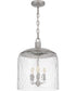 Quoizel Pendant 3-light Pendant Brushed Nickel