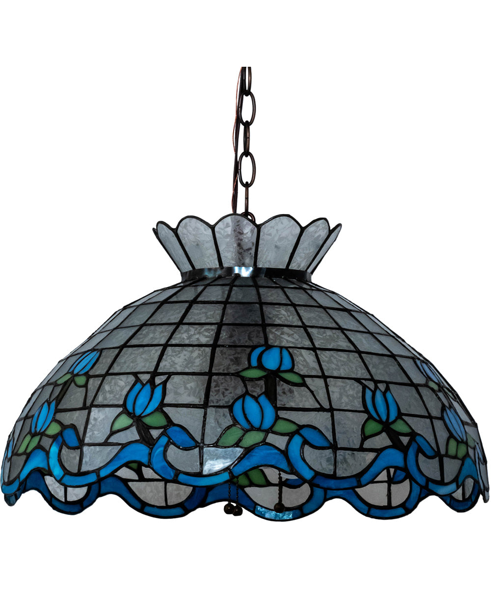 20" Wide Roseborder Pendant