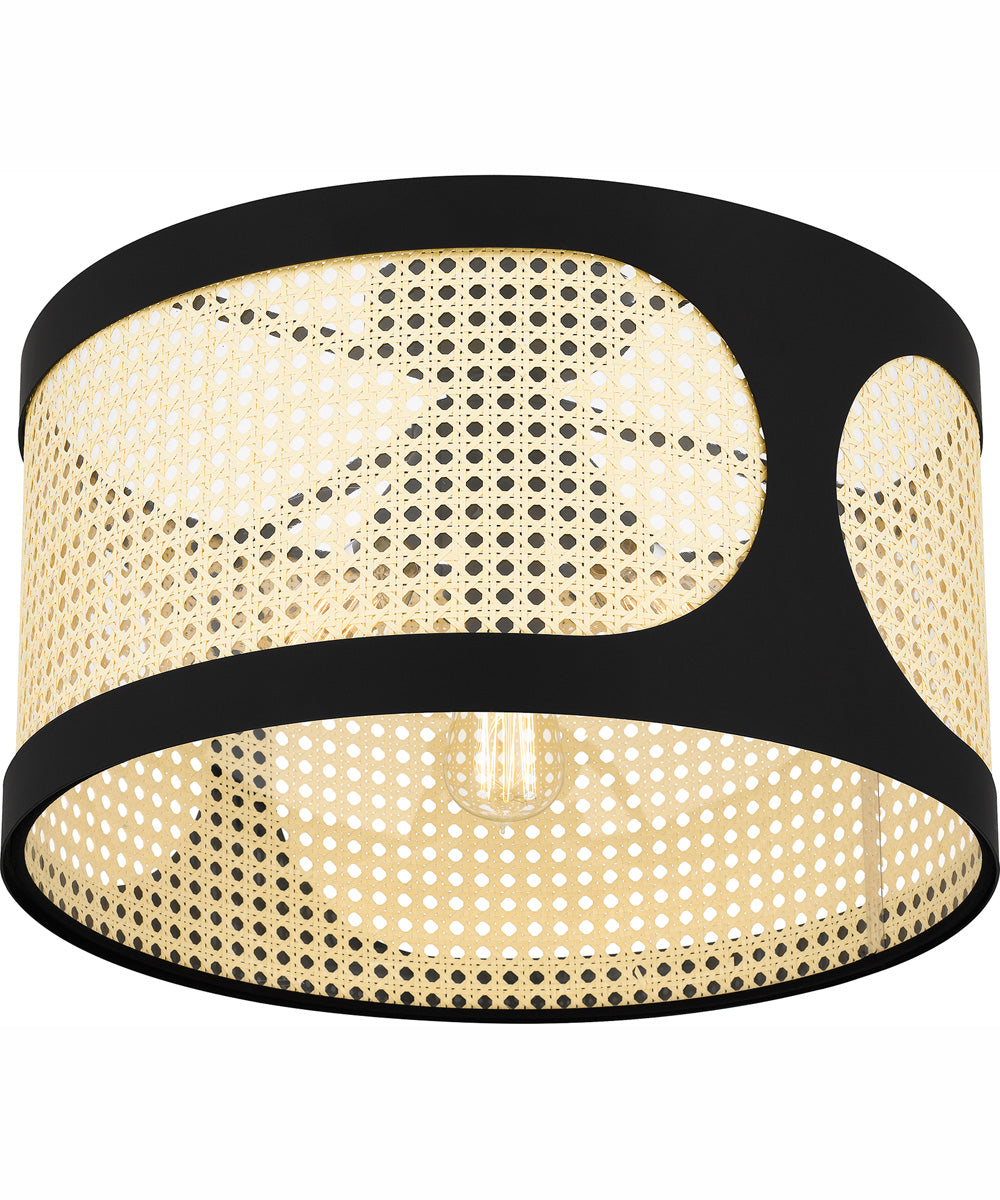 Syrah Large 3-light Semi Flush Mount Matte Black