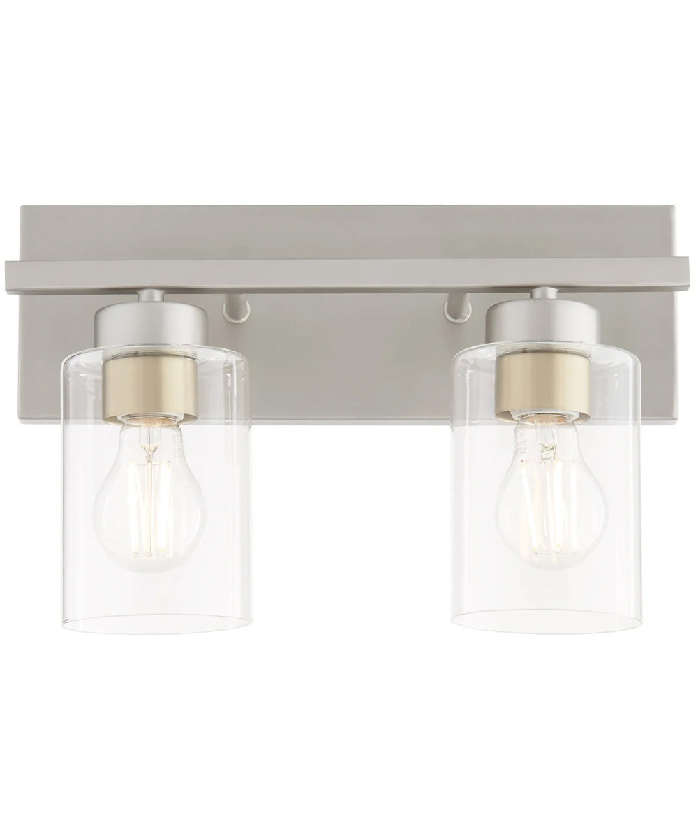 Carter 2-light Bath Vanity Light Satin Nickel