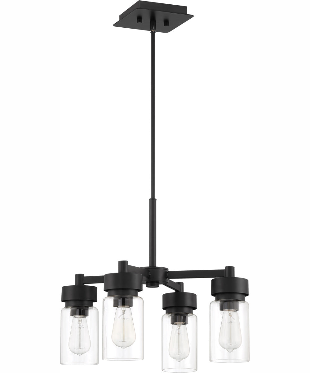 Bennet 4-Light Outdoor Chandelier Midnight