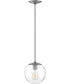 Warby 1-Light Small Pendant in Polished Antique Nickel