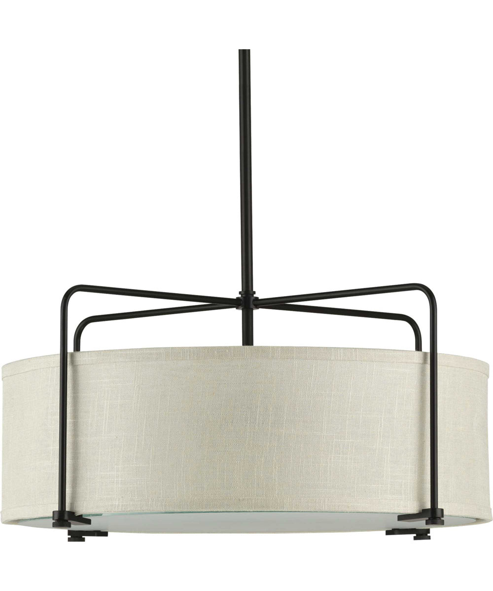 Kempsey 3-Light Semi-Flush Convertible Antique Bronze