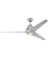 56" Acadian 1-Light Ceiling Fan Brushed Polished Nickel