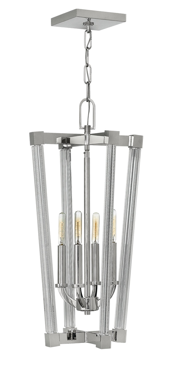 13"W Empire 4-Light Small Foyer in Polished Nickel*
