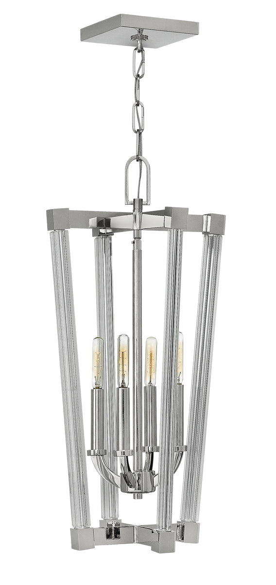 13"W Empire 4-Light Small Foyer in Polished Nickel*
