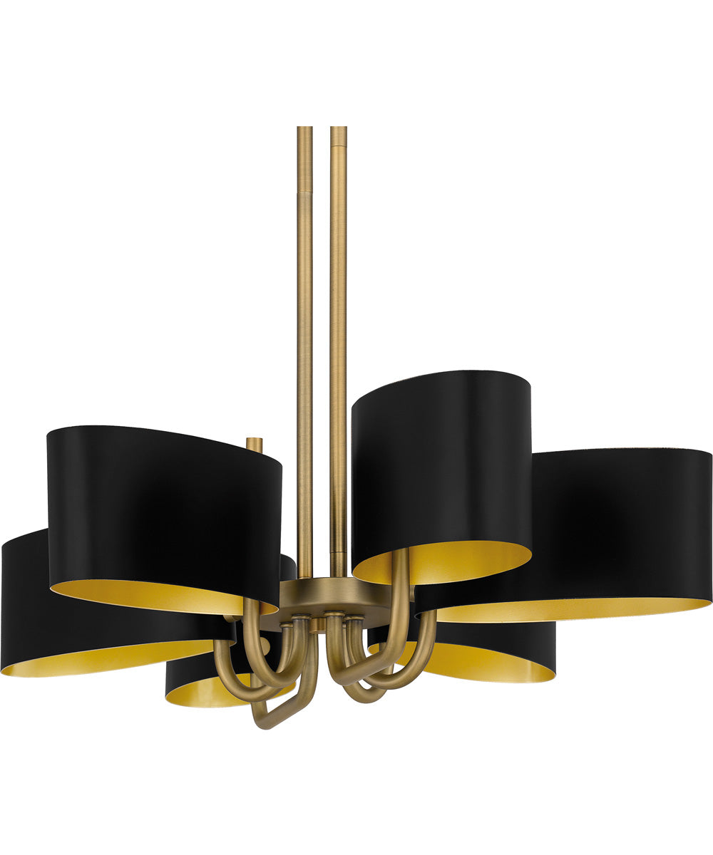 Madden Medium 6-light Island Light Aged Brass