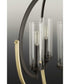 Evoke 3-Light Clear Glass Luxe Chandelier Light Antique Bronze