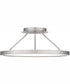 Outskirts Large Semi Flush Mount Brushed Nickel
