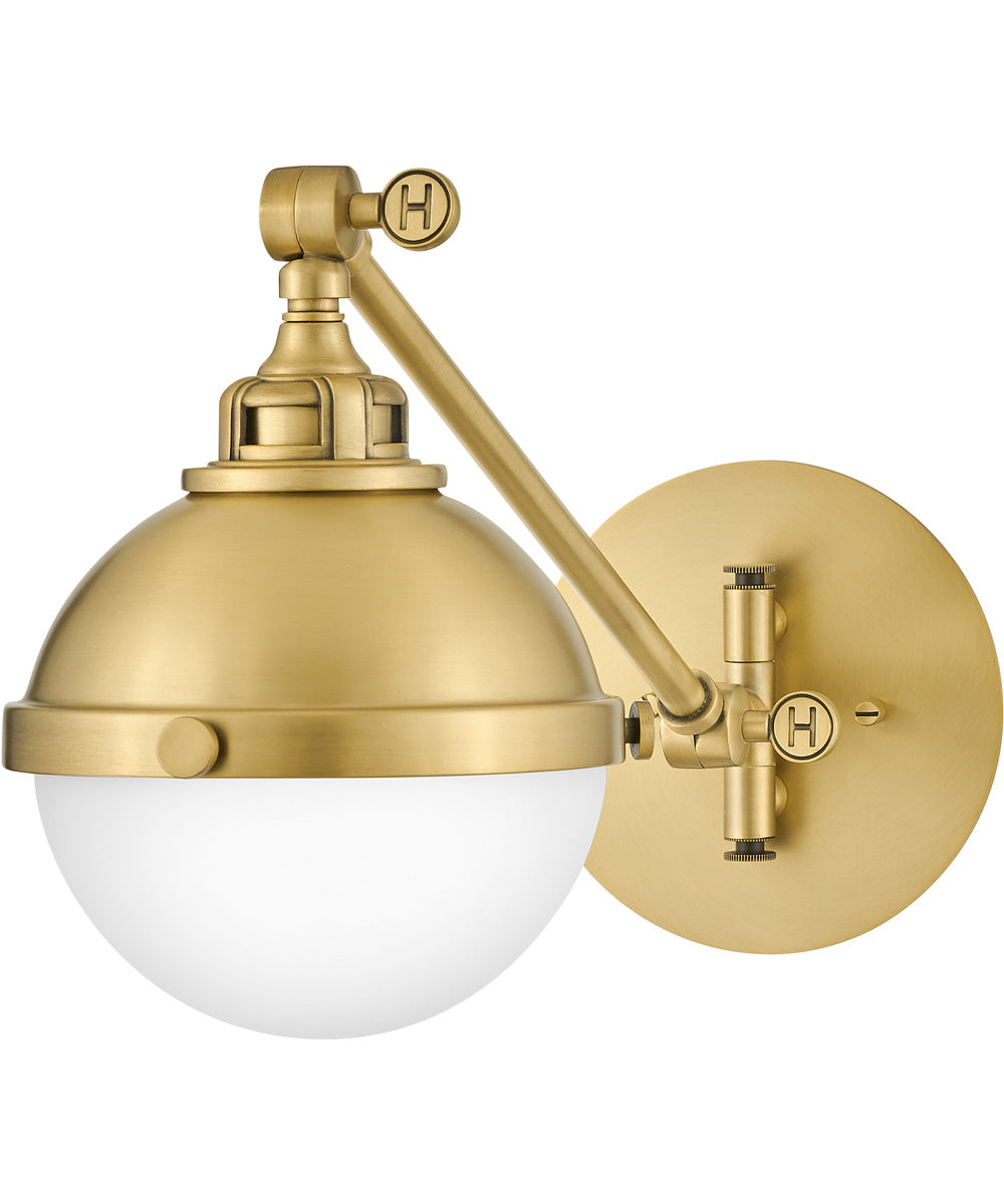 Fletcher 1-Light Small Single Light Sconce in Satin Brass
