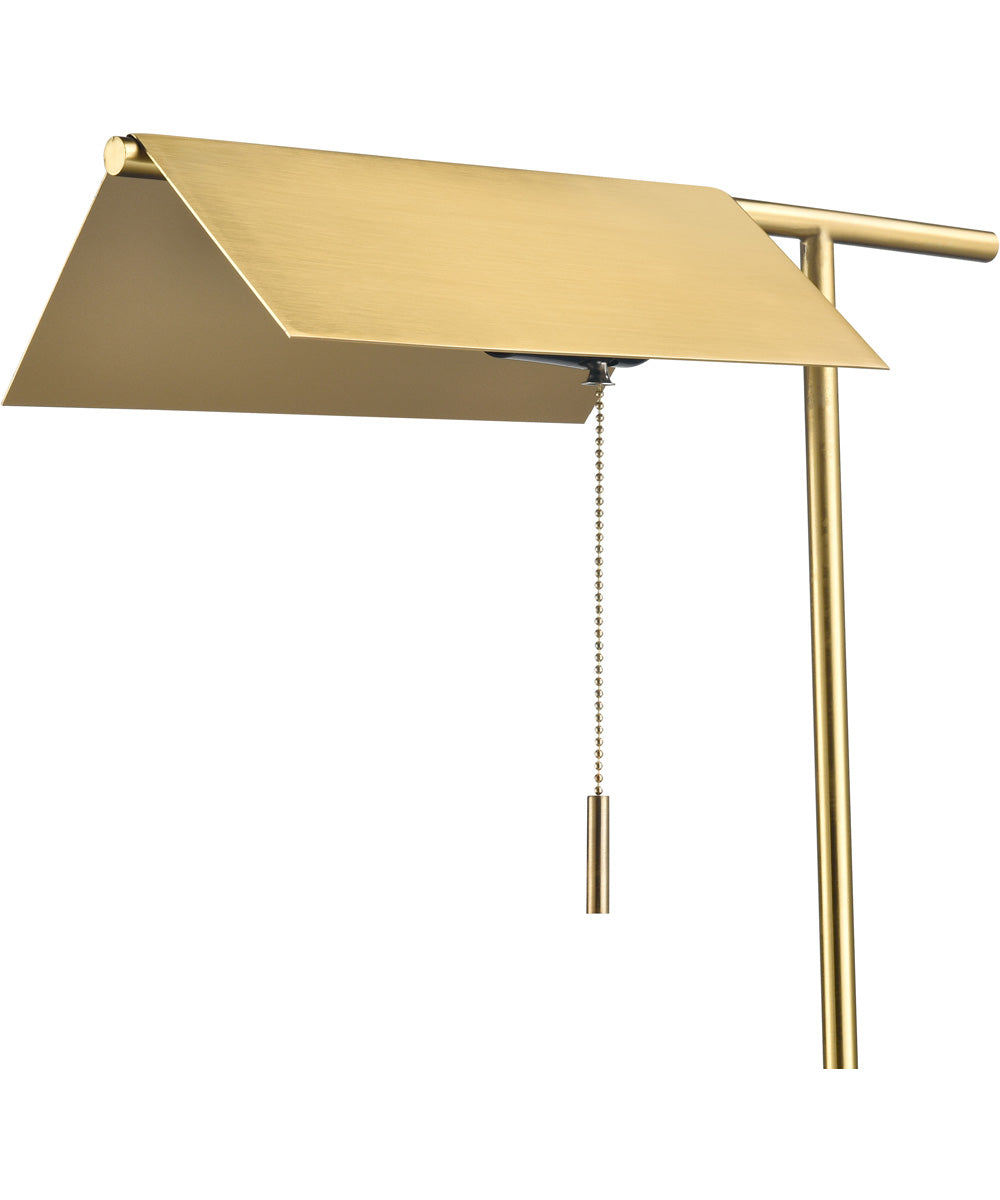 Mendel 50'' High 1-Light Floor Lamp - Satin Brass