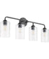 Tamara Day's Charlotte 4-light Bath Vanity Light Matte Black