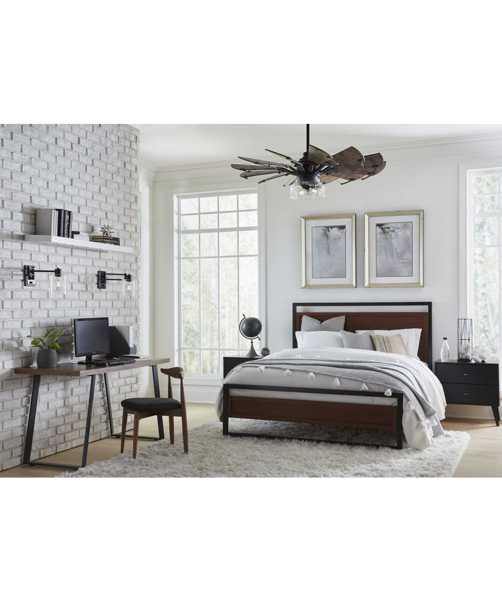 12" Springer Clear Glass Light Kit Architectural Bronze