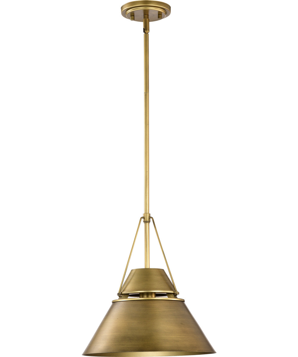 Adina 1-Light Pendant Natural Brass