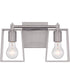 Dunn 2-Light Vanity Brushed Polished Nickel
