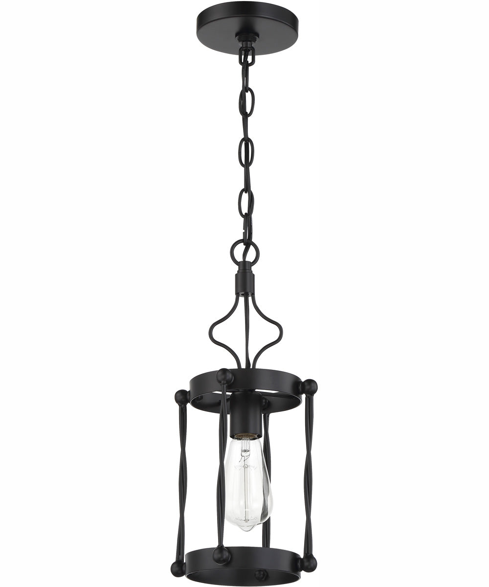 Jolenne 1-Light Mini Pendant Flat Black