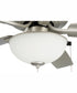 52" Outdoor Pro Plus 211 White 2-Light Indoor/Outdoor Ceiling Fan Painted Nickel