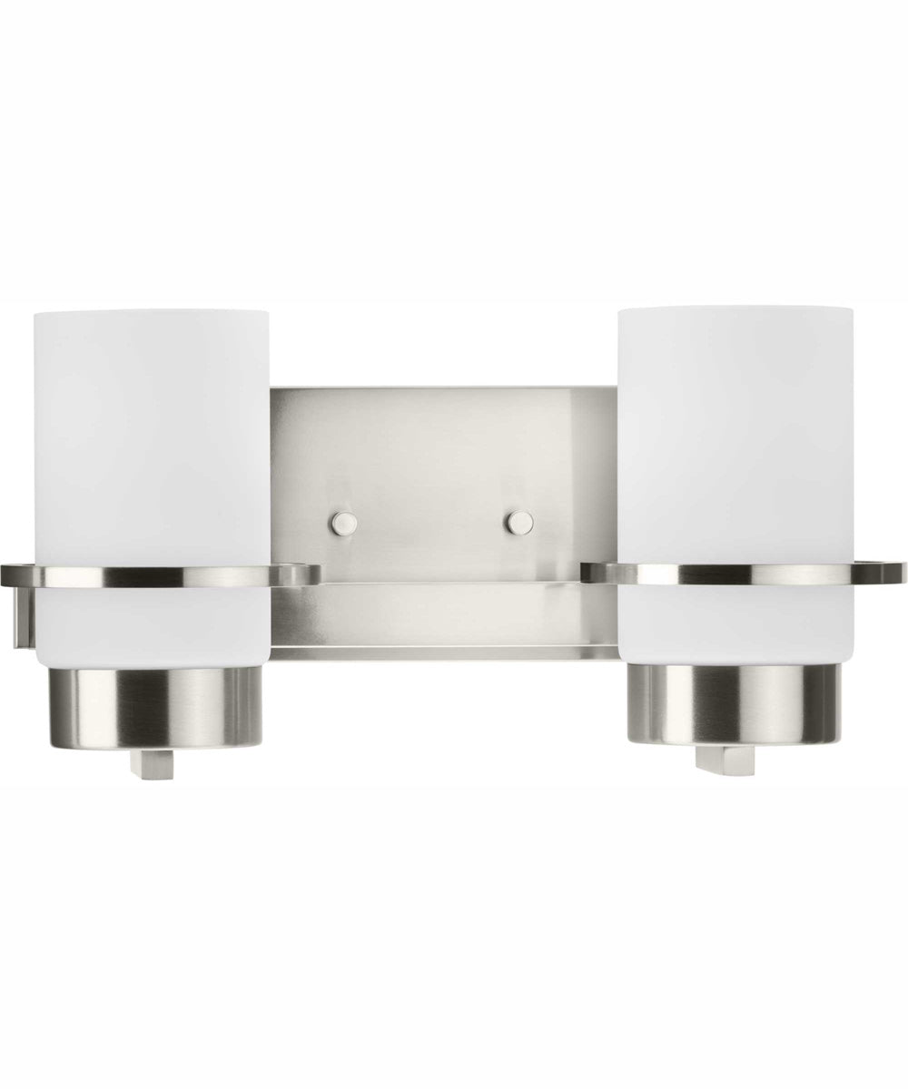 Reiss 2-Light Modern Farmhouse Vanity Light Brushed Nickel