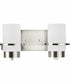 Reiss 2-Light Modern Farmhouse Vanity Light Brushed Nickel