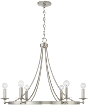 Tempe 6-Light Chandelier Brushed Nickel