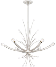 Kiera 6-light Chandelier Polished Nickel
