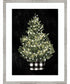 Modern Gingham Christmas Collection B by Emma Caroline Wood Framed Wall Art Print (19  W x 25  H), Shiplap White Narrow Frame