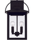 Bryson 2-Light Outdoor Wall-Lantern Rain or Shine - Black