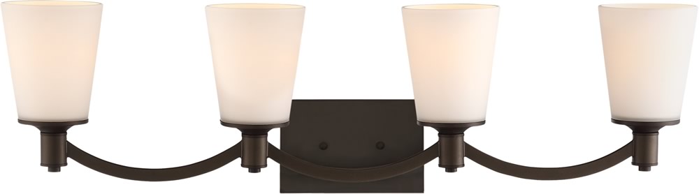 33"W Laguna 4-Light Vanity & Wall Forest Bronze