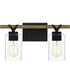 Devon Court Medium 2-light Bath Light Matte Black