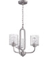 Collins 3-Light Chandelier Brushed Polished Nickel