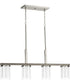Mast 4-Light Linear Chandelier Brushed Nickel