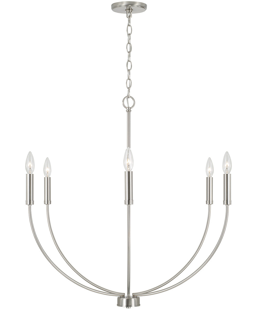 Ansley 6-Light Chandelier Brushed Nickel