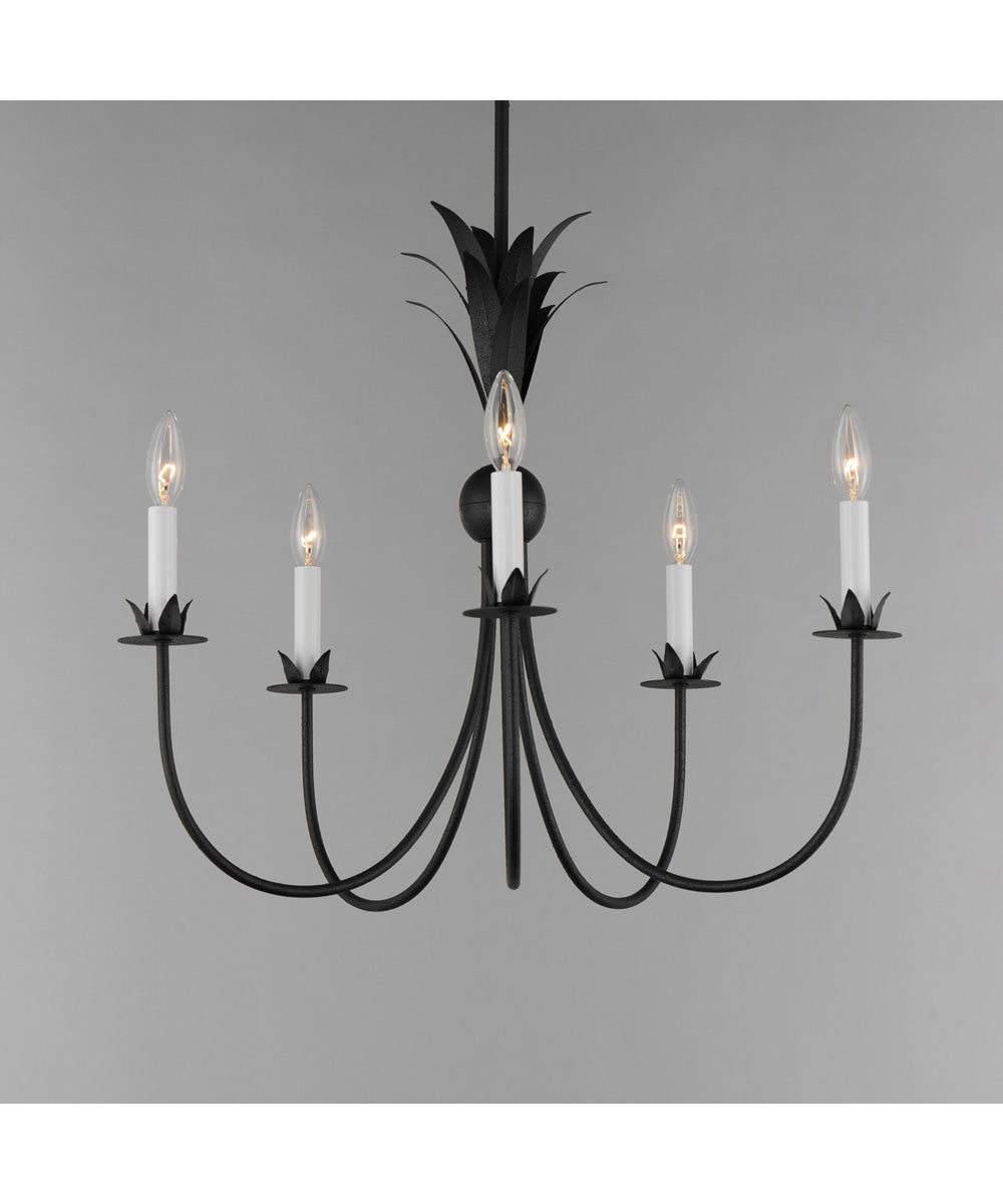 Paloma 5-Light Chandelier Anthracite