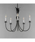 Paloma 5-Light Chandelier Anthracite
