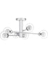 Spellbound 6-light Semi Flush Mount Polished Chrome