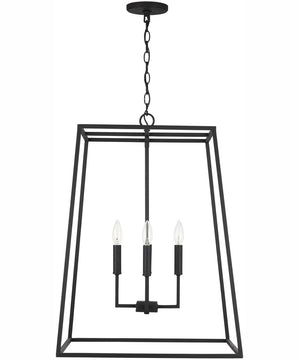 Clint 4-Light Pendant Black Iron
